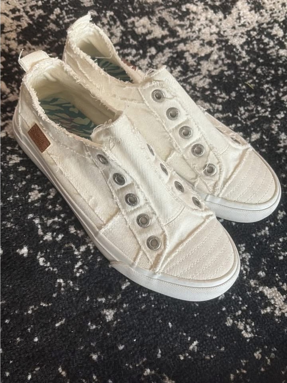 Blowfish Malibu white slip on sneakers